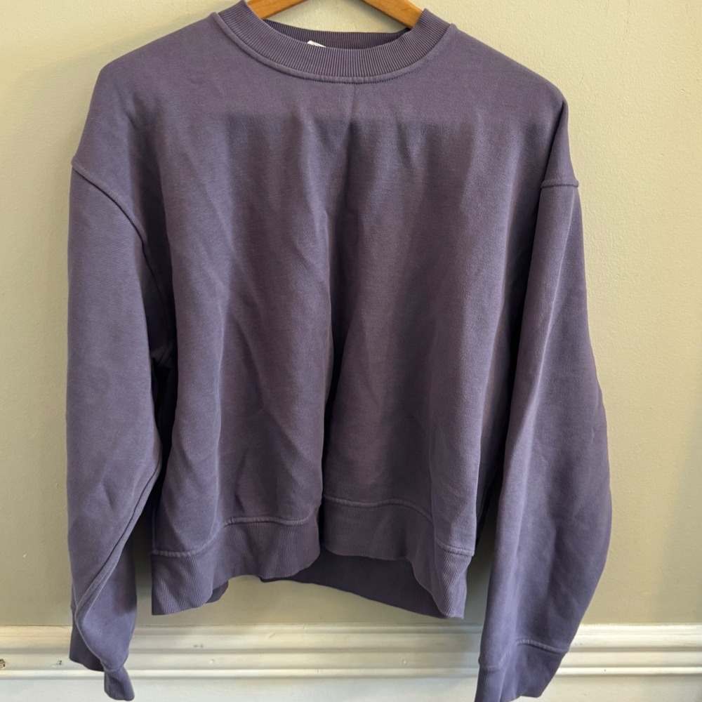 Lululemon Perfectly Oversized Crewneck Sweatshirt Purple LW3KJWS Size M